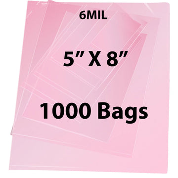 Pink Anti Static Bags 6 Mil 5" X 8" 1000 Bags
